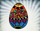 Un uovo di Pasqua floreale