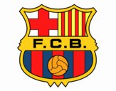 Disegno Stemma del FC Barcelona pitturato su LucaRix