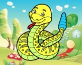 Un serpente a sonaglio