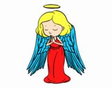 Un angelo che prega