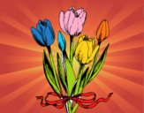 Tulipani con un fiocco