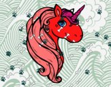 Disegno Un unicorno pitturato su sorsoliaur
