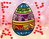  un uovo di Pasqua decorato