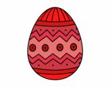 Uovo di Pasqua con stampe