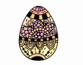 Un uovo di Pasqua floreale