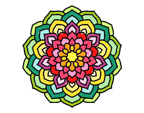 Mandala petali di fiori