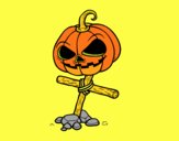 Zucca di Halloween in croce