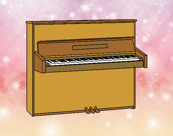 Un pianoforte verticale