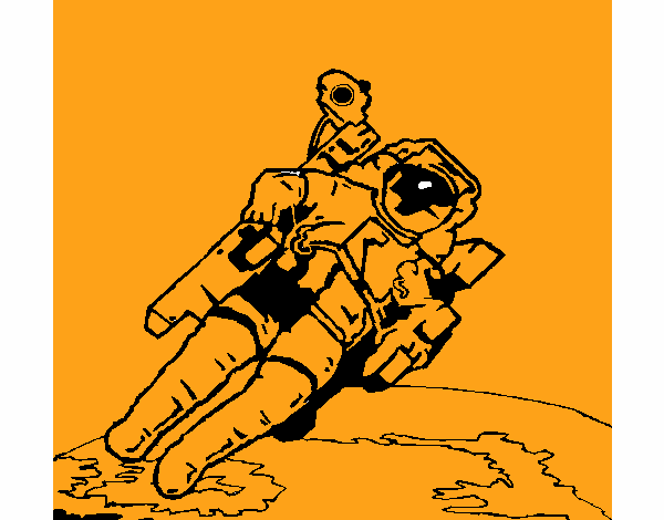 Astronauta nello spazio 