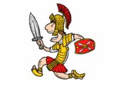 Soldato romano d'attacco