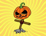 Zucca di Halloween in croce