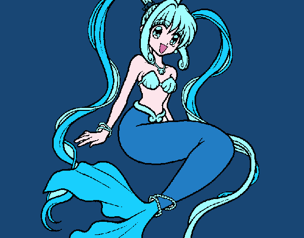 Sirena con le perle 
