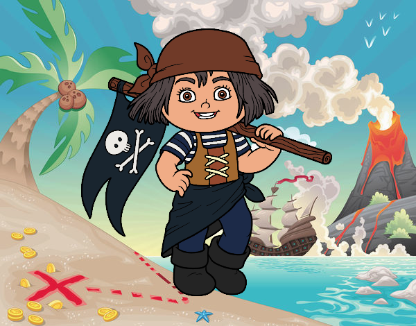 Una ragazza pirata
