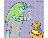 Madre e figlio egiziani