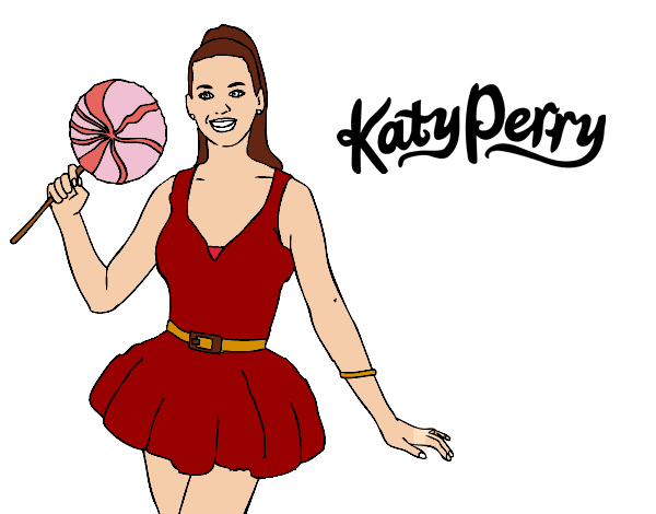 Katy Perry con un lecca-lecca