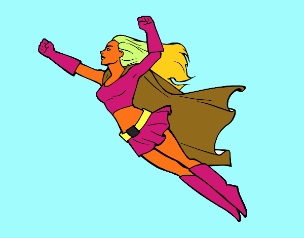 Super girl volante