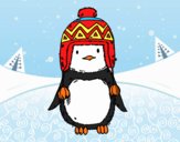 Pinguino bambino con il cappello