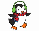 Pinguino con la sciarpa
