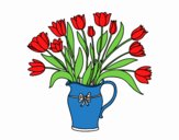 Vaso di tulipani