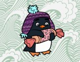 Pinguino con caramello